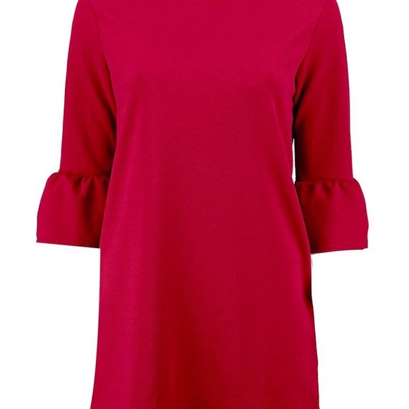 BRAND NEW red ruffle shift dress - Picture 2 of 2